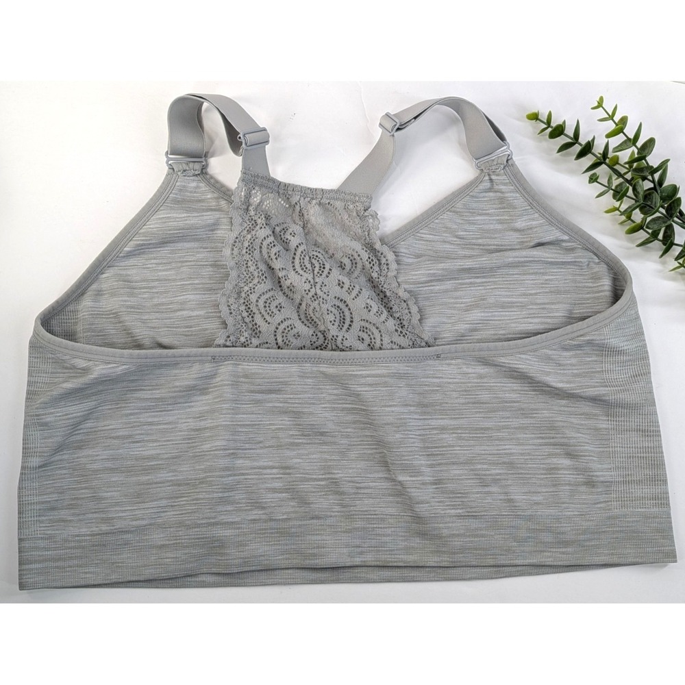 NWOT😍Cacique 22/24Women Bra Bralette Wireless Adjustable Straps Lace Racerback